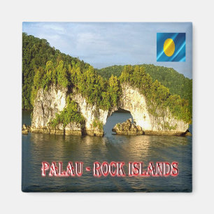 zPW010 ROCK ISLANDS, Palau, Oceania, Fridge Magnet