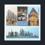 zQA003 mosaic of QATAR, Asia, Fridge Magnet<br><div class="desc">Here you will find the souvenir of your vacation. This category contains fridge magnets of many locations in Qatar. (zQA003 mosaic of QATAR, Asia, fridge magnet). Amaze friends and relatives with the unique souvenirs from your great trip. Try us. #LeoPepeDesign - doha skyline souq waqif doha, western asia state of...</div>