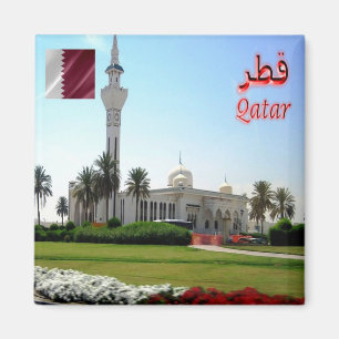 zQA005 Mosque in QATAR, Asia, Fridge Magnet