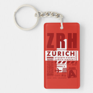 ZRH Zurich Airport Key Ring