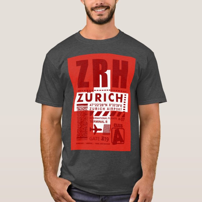 ZRH Zurich Airport T-Shirt (Front)