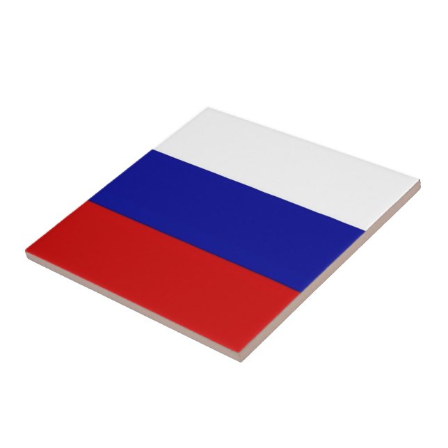 zRU001 RUSSIAN waving FLAG RUSSIA, Fridge Ceramic Tile (Side)