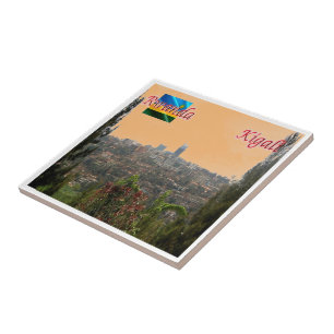 zRW004 KIGALI, Downtown, Rwanda, Africa, Ceramic Tile