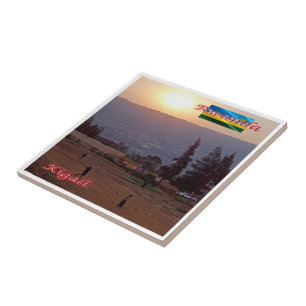 zRW006 KIGALI, Rwanda by Night, Africa,  Ceramic Tile