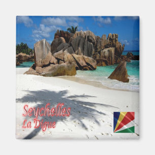 zSC006 SEYCHELLES, La Digue, Africa, Fridge Magnet