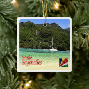 zSC009 MAHE', Sea View, Seychelles, Africa, Ceramic Ornament