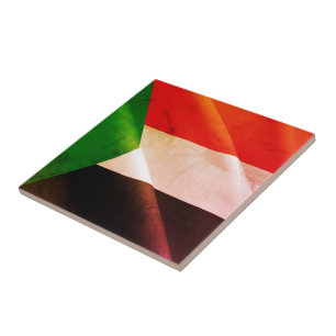 zSD002 SUDAN, Waving Flag, Africa, Ceramic Tile