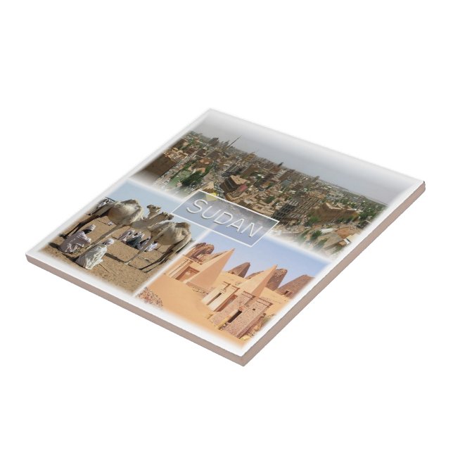 zSD008 KHARTOUM, Mosaic, Sudan, Africa, Ceramic Tile (Side)