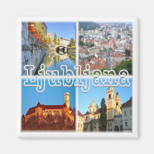 zSI004 LJUBLJANA, Slovenia, Europe, Fridge Magnet