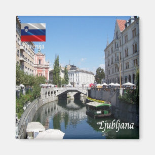 zSI010 LJUBLJANA Centre, Slovenia, Europe, Fridge Magnet