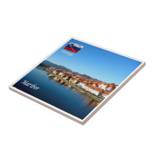 zSI013 DRAVA IN MARIBOR, Slovenia, Europe, Ceramic Tile