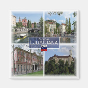 zSI017 LJUBLJANA, Slovenia, Europe, Fridge Magnet