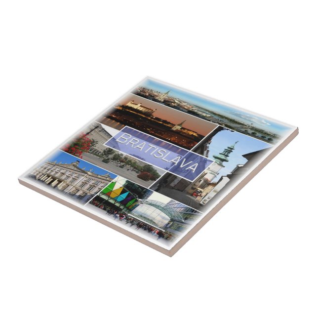 zSK004 BRATISLAVA, Slovakia, Europe, Ceramic Tile (Side)