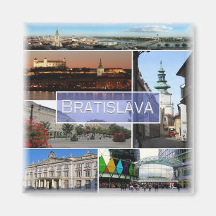 zSK004 BRATISLAVA, Slovakia, Europe, Fridge Magnet