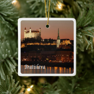 zSK005 BRATISLAVA, Slovakia, Europe, Ceramic Ornament