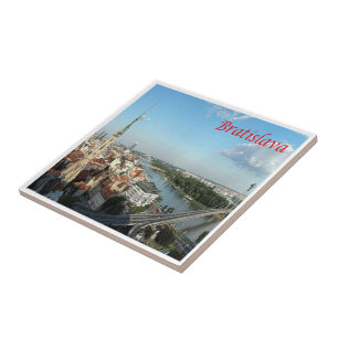 zSK006 BRATISLAVA, DANUBE, Slovakia, Europe,  Ceramic Tile