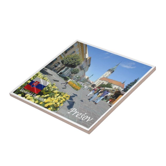 zSK009 PREŠOV, Slovakia, Europe, Ceramic Tile (Side)