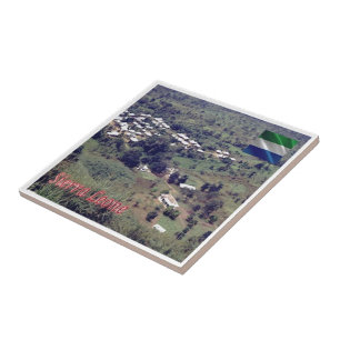 zSL003 SIERRA LEONE, Bafodia, West Africa, Ceramic Tile