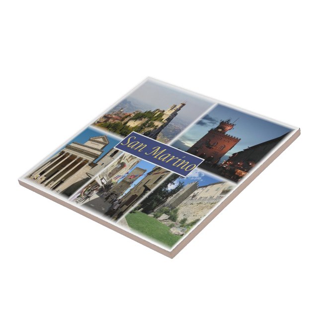 zSM003 SAN MARINO, Europe, Ceramic Tile (Side)
