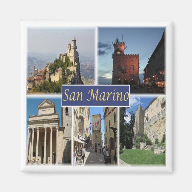 zSM003 SAN MARINO, Europe, Fridge Magnet (Front)