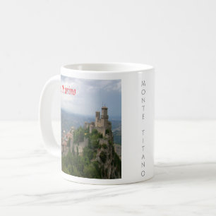 zSM007 MONTE TITANO panorama, San Marino, Coffee Mug
