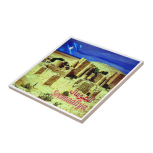 zSO005 SOMALIA, Taleh Castle, Africa, Ceramic Tile