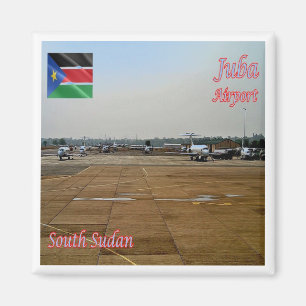 zSS003 SOUTH SUDAN, Juba Airport, Africa, Fridge Magnet