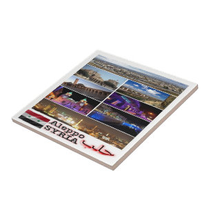 zSY003 collage of ALEPPO, Syria, Asia, Ceramic Tile