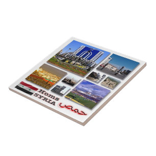 zSY006 collage of HOMS Syria, Asia, Ceramic Tile