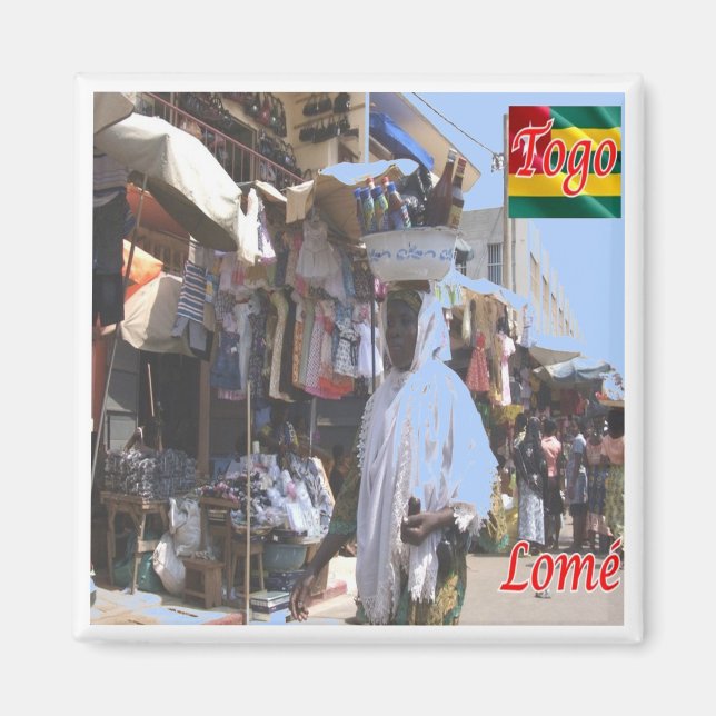 zTG004 LOME' Togo, Africa, Fridge Magnet (Front)
