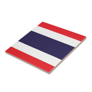 zTH001 Thai FLAG Thailand, Ceramic Tile