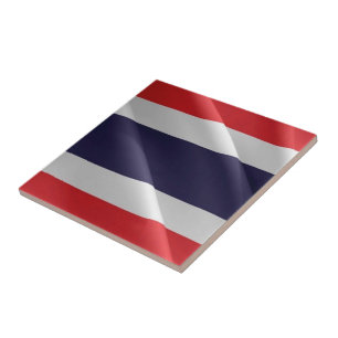 zTH002 waving FLAG Thailand,  Ceramic Tile
