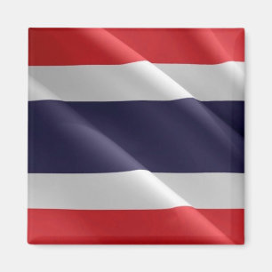 zTH002 waving FLAG Thailand, Magnet