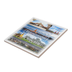 zTH003 mosaic of BANGKOK, Thailand, Asia, Ceramic Tile