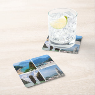 zTH004 PHUKET, Thailand, Asia, Square Paper Coaster