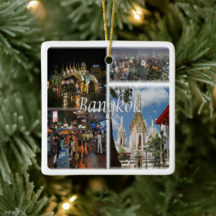 zTH008 mosaic of  BANGKOK, Thailand, Asia, Ceramic Ornament