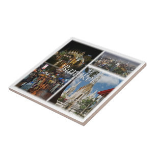 zTH008 mosaic of  BANGKOK, Thailand, Asia, Ceramic Tile