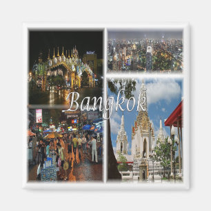 zTH008 mosaic of  BANGKOK, Thailand, Asia, Fridge Magnet