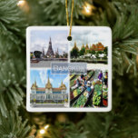 zTH009 collage of BANGKOK, Thailand, Asia, Ceramic Ornament<br><div class="desc">Here you will find the souvenir of your vacation. This category contains Ceramic Ornament of many locations in Asia. (zTH009 collage of BANGKOK, Thailand, Asia, Ceramic Ornament). Amaze friends and relatives with the unique souvenirs from your great trip. Try us. #LeoPepeDesign - wat arun chao phraya river, grand palace floating...</div>