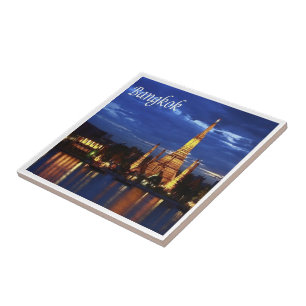 zTH016 BANGKOK by nigth, Thailand , Asia, Ceramic Tile