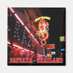 zTH026 Night Club in PATTAYA, Thailand, Fridge Magnet