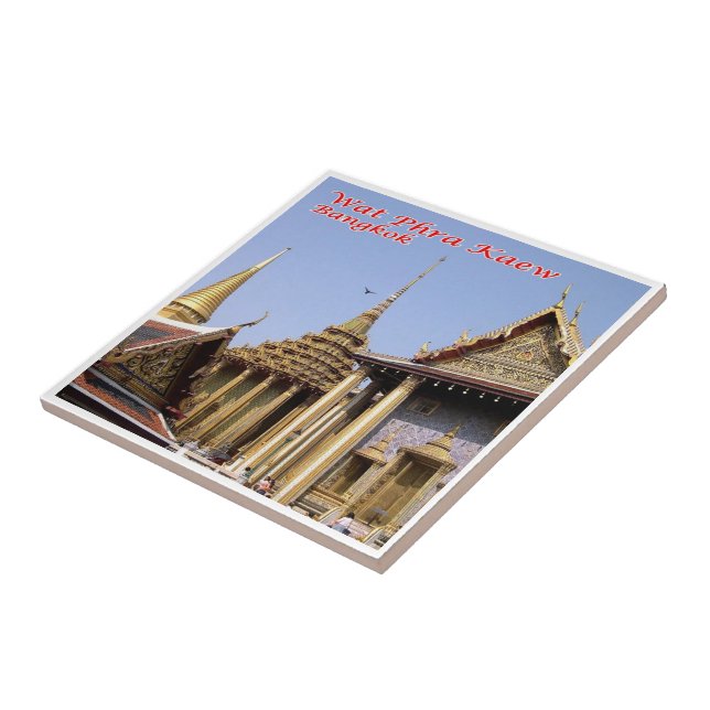 zTH032 WAT PHRA KAEW, Thailand, Ceramic Tile (Side)