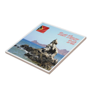 zTL008 DILI & ATAURO ISLAND, East Timor, Ceramic Tile