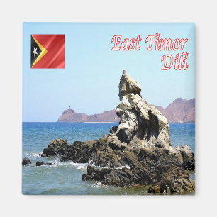 zTL008 DILI & ATAURO ISLAND, East Timor, Fridge Magnet