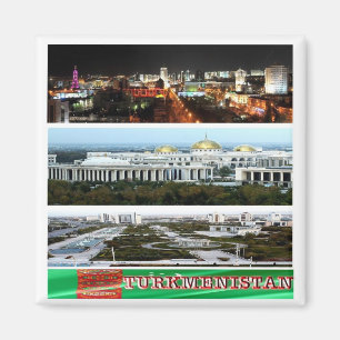 zTM004 mosaic of TURKMENISTAN, Asia, Fridge Magnet