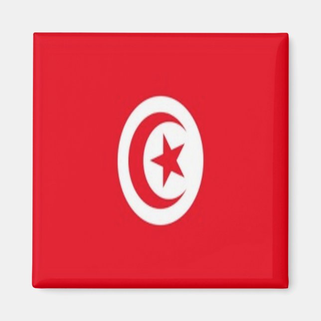 zTN001 TUNISIA, Flag, Africa, Fridge Magnet (Front)