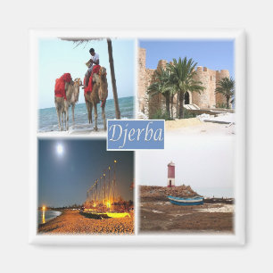 zTN017 DJERBA, Mosaic, Tunisia, Africa, Fridge Magnet