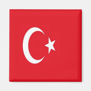 zTR001 TURKISH FLAG TURKEY, Fridge Magnet