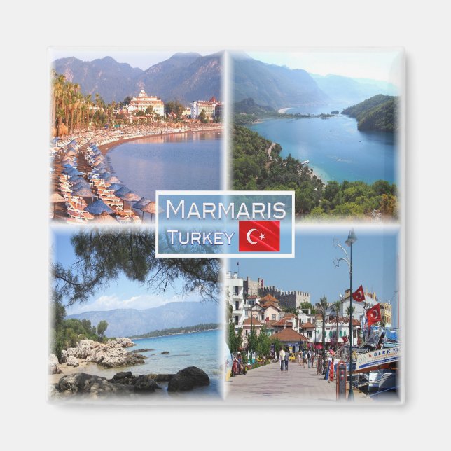 zTR003 MARMARIS, Turkey, Europe, Fridge Magnet (Front)