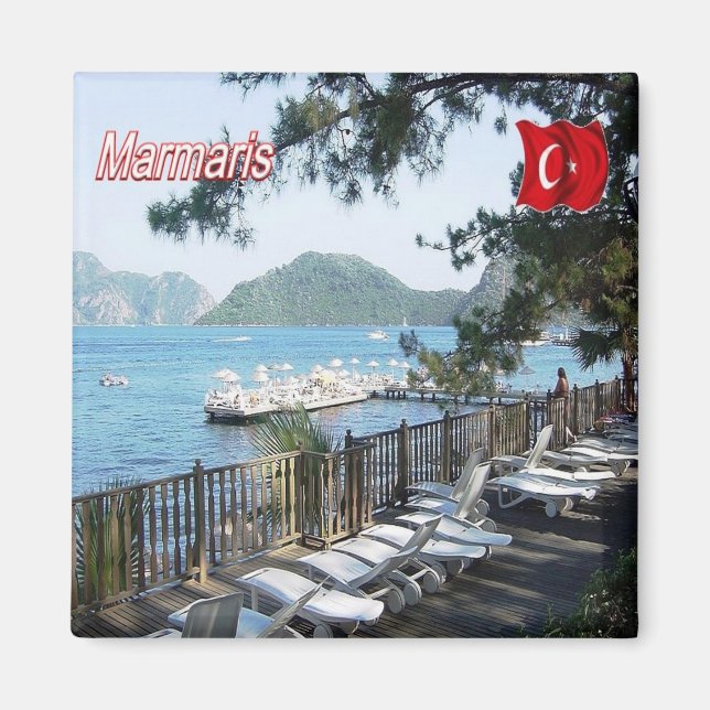 zTR008 MARMARIS, Turkey, Europe, Fridge Magnet (Front)